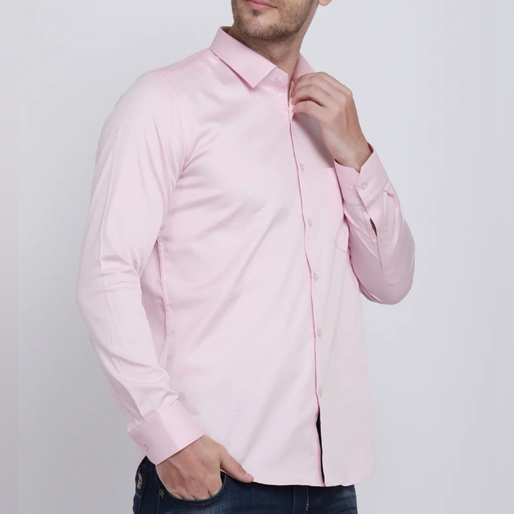 Like New Joseph Abboud Non-iron Pink Long Sleeve Button Up Shirt